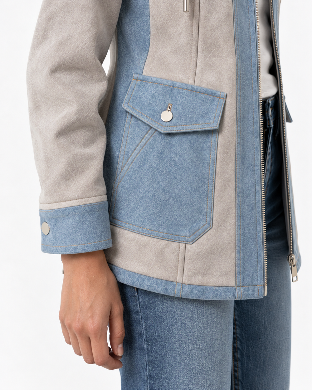 Gris perla / Azul claro