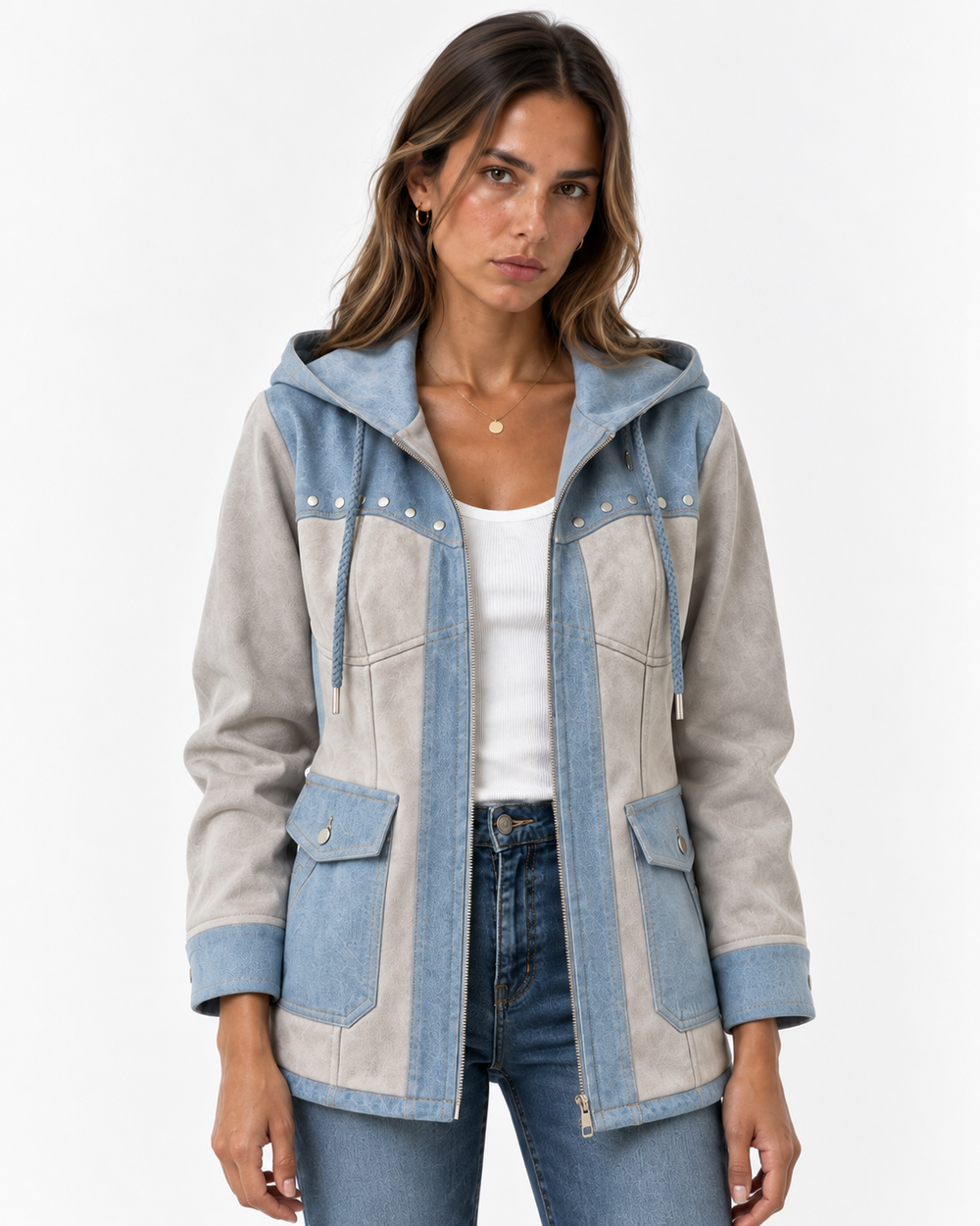 Gris perla / Azul claro