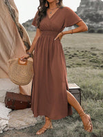 Odette | Robe Maxi à Fente Élégante