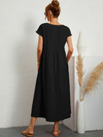 Clara | Robe Midi Fluide à Poches
