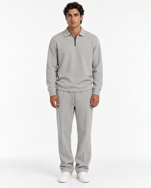 Conjunto Valdemar sudadera gofrada y pantalón recto