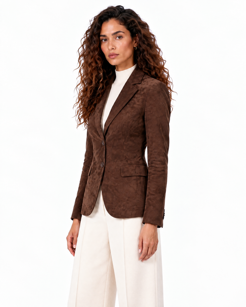 Blazer Ginevra efecto ante entallado