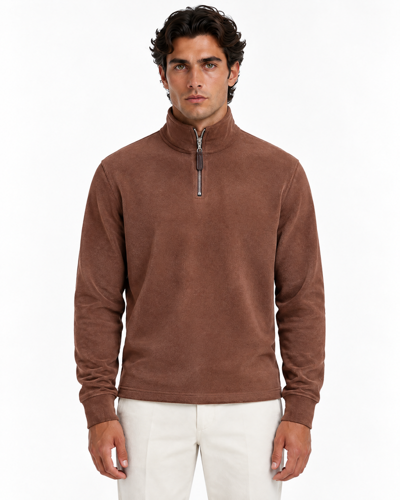 Sudadera Valerio polar con media cremallera