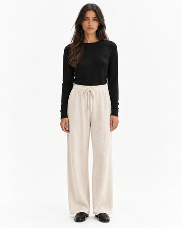 Pantalón Serena de punto ancho con cordón